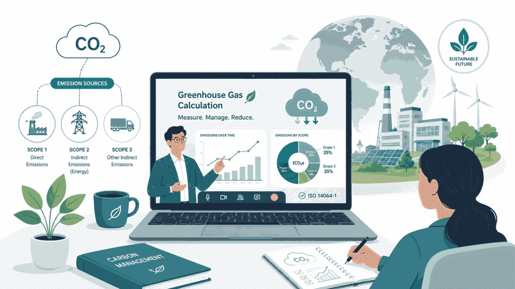 Webinar perhitungan gas rumah kaca Mutu Institute membahas ISO 14064-1 dan pengelolaan emisi perusahaan