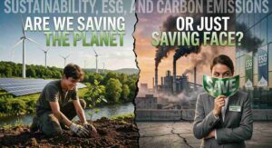 Sustainability, ESG, and Carbon Emissions: Are We Saving the Planet — or Just Saving Face?